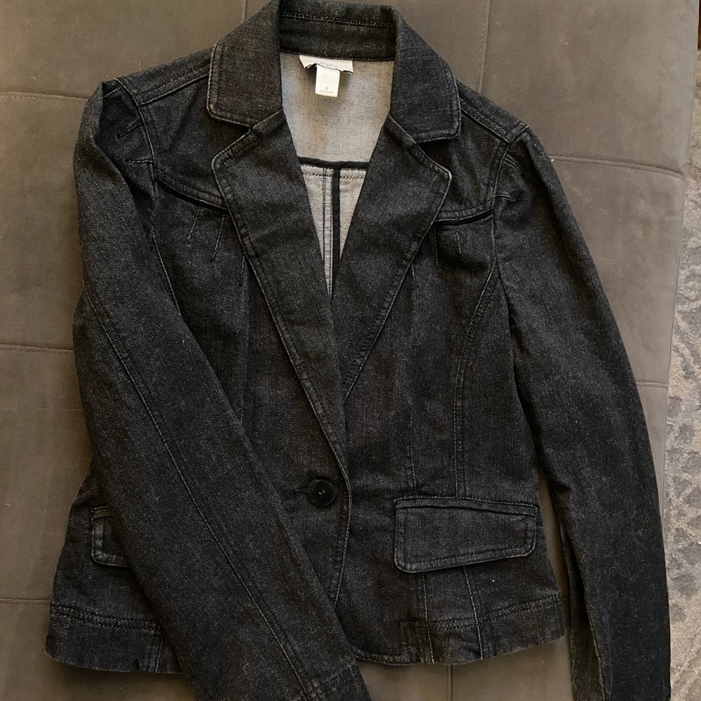 Black Jean Blazer Loft 8